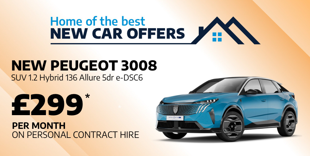 New Peugeot 3008 - £299 Per Month