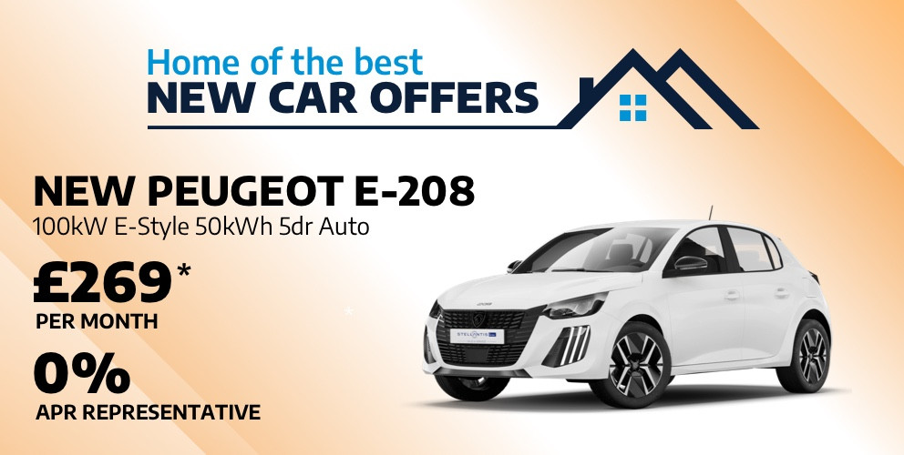 New Peugeot E-208 - £269 Per Month