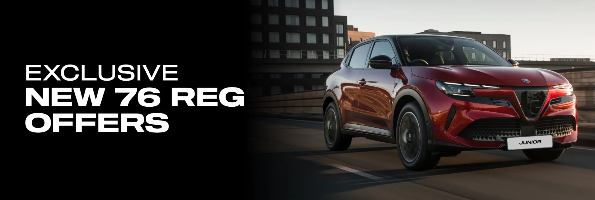 Alfa Romeo Junior Elettrica - 0% APR including £1,500 Government Electric Vehicle Grant